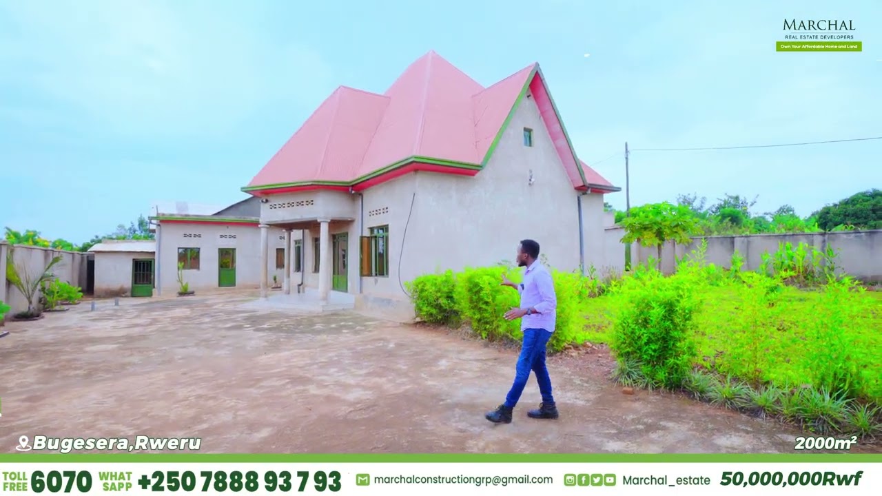 Reba #INZU Ziri mu #IKIBANZA Kinini (2,000m2) ZIRAGURISHWA Macye | BUGESERA Hafi ya Kaburimbo 