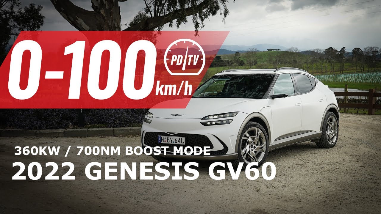2022 Genesis GV60 Performance AWD 0-100km/h & overview