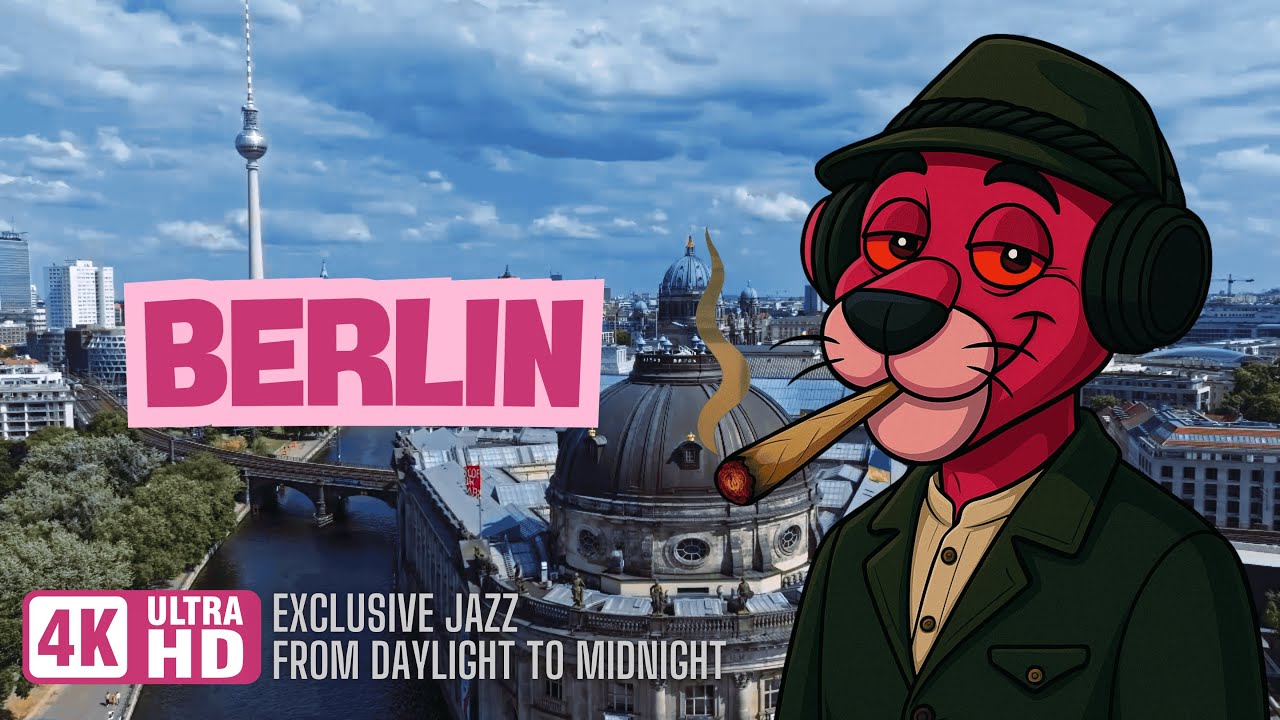 Berlin 4K Skyline & Deep Jazz 2026 🇩🇪 Focus Music for Work