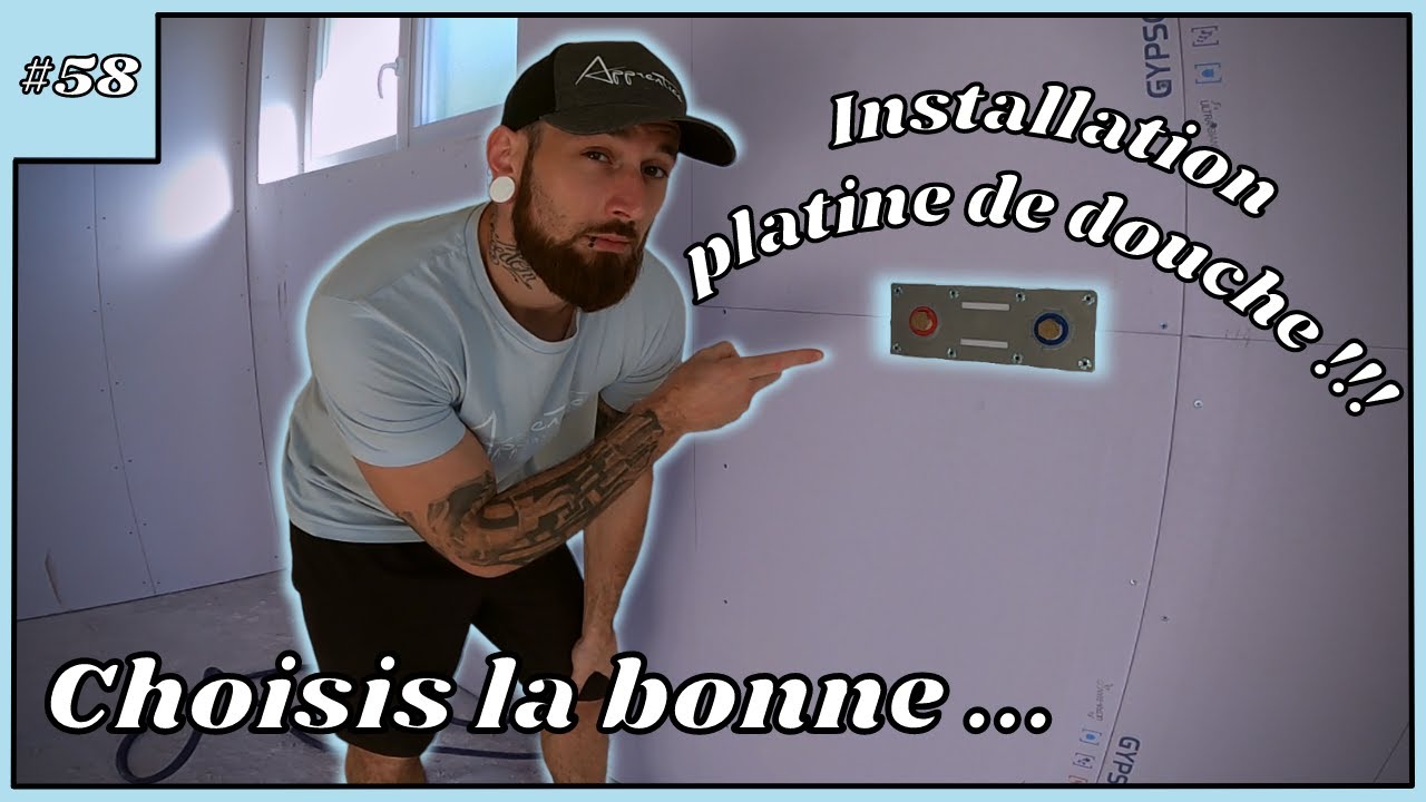 PLOMBERIE !!! Pose d'une platine de douche sertie et éviter les problèmes - #58 Rénovation Maison
