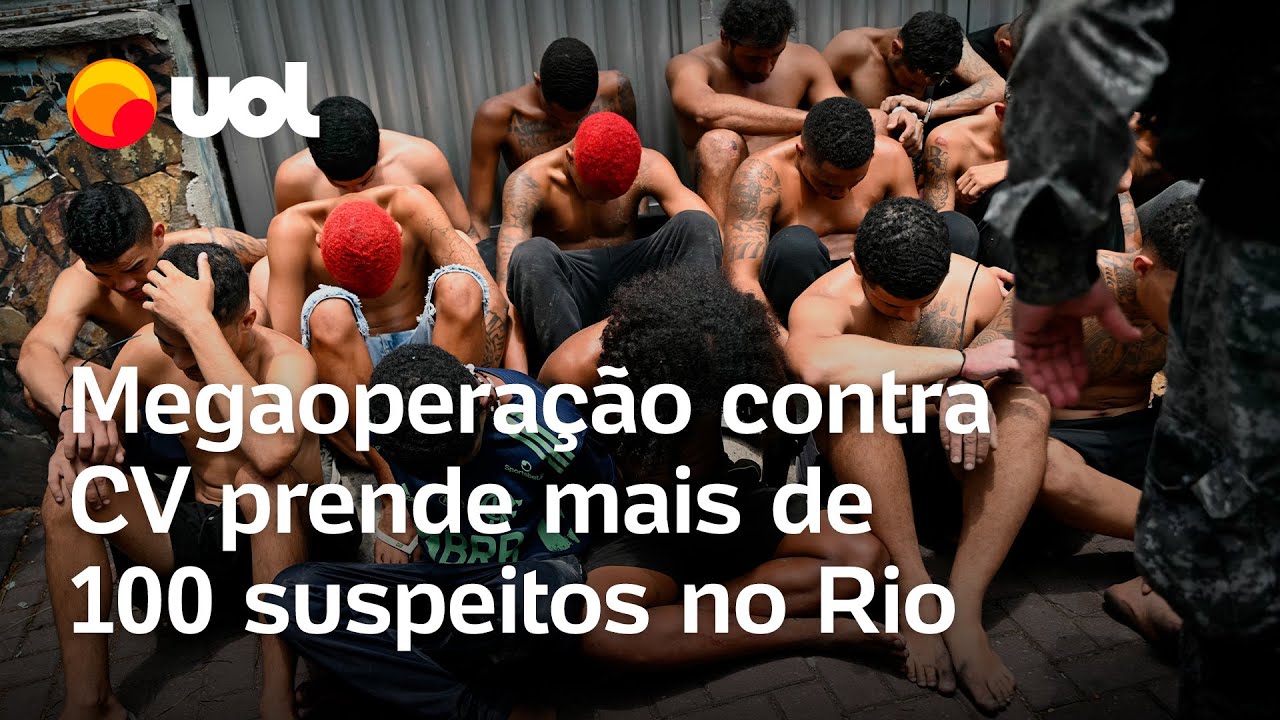 Comando Vermelho: megaopera&ccedil;&atilde;o contra fac&ccedil;&atilde;o prende mais de 100 suspeitos no Rio de Janeiro