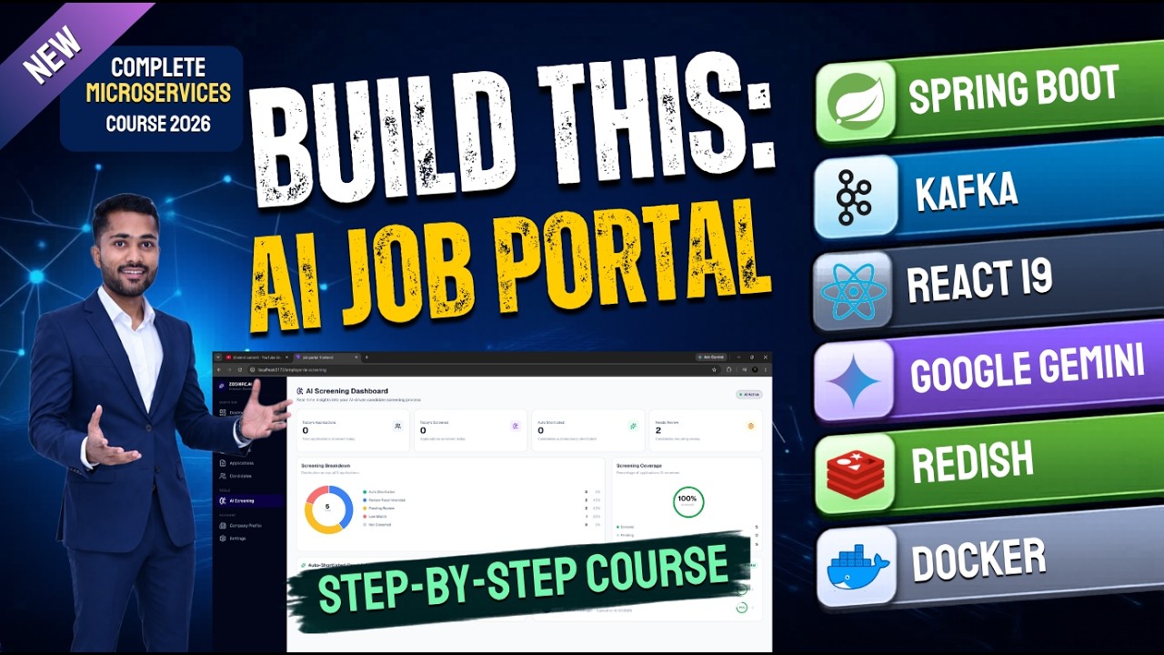 Build an AI-Powered Job Portal | Java Full Stack Microservices, Spring Boot, Kafka & Redis