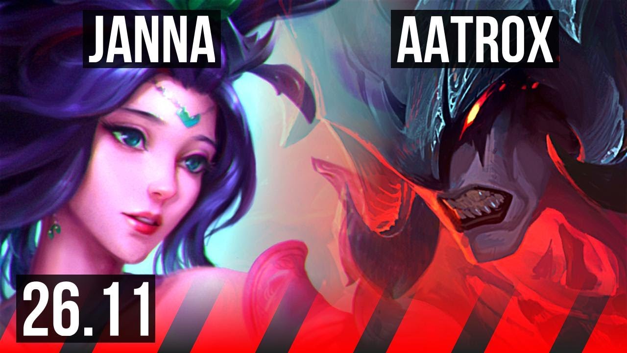 JANNA vs AATROX (TOP) | EUW Master | 26.11