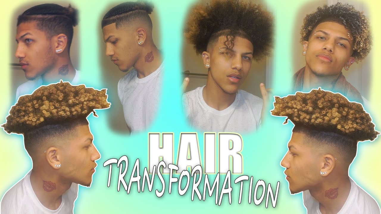 Full Hair Transformation From Braids To Curls (Bald Fade Haircut)