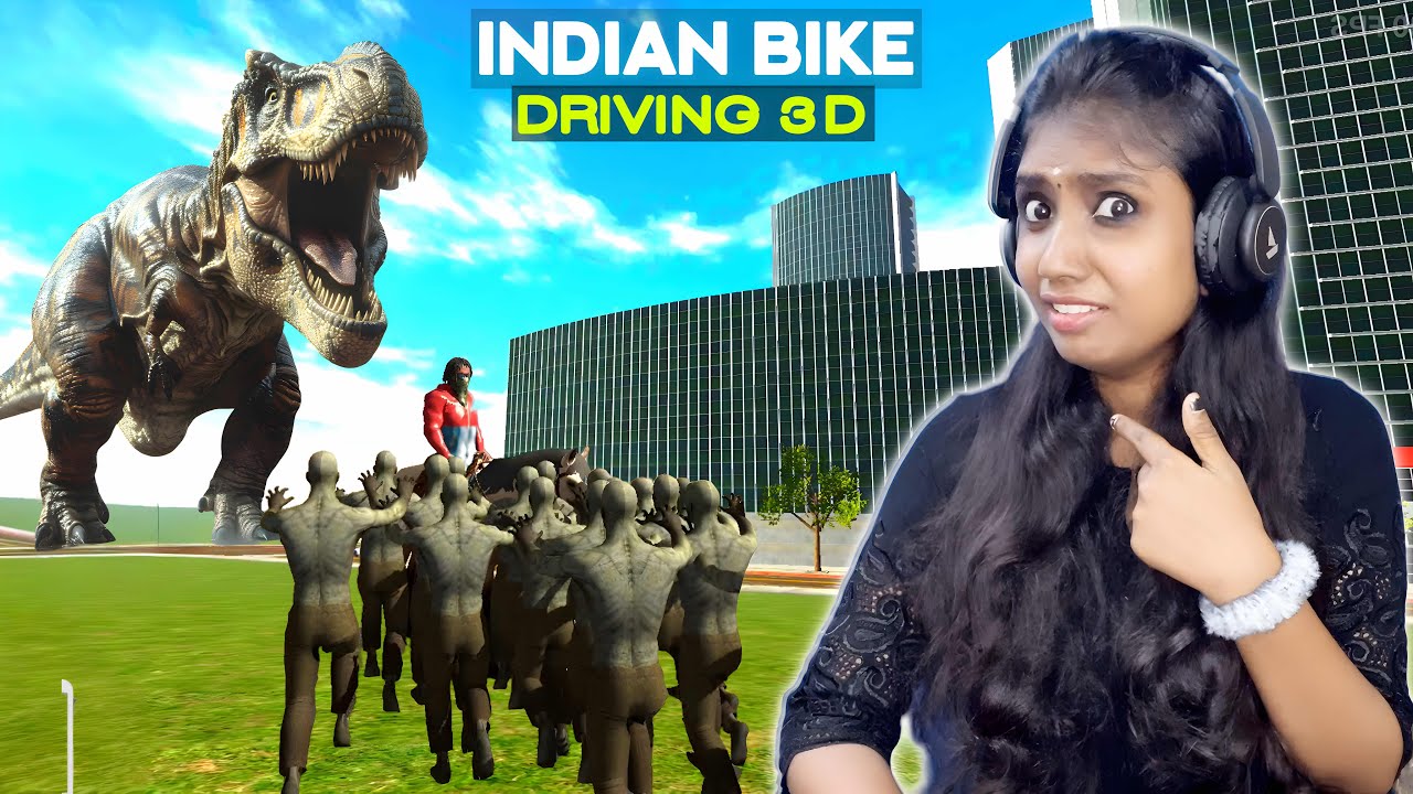INDIAN BIKE 3D - Im Trying To Arrest Dinosaurs To Save Zombies 😂 | Jeni Gaming 2.0
