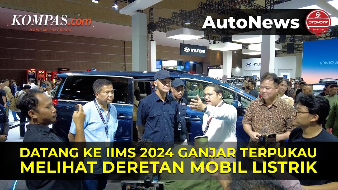 Datang ke IIMS 2024, Ganjar Pranowo Terpukau Lihat Mobil Listrik