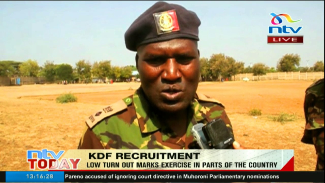 Low turn out marks KDF recruitment exercise in parts of the country