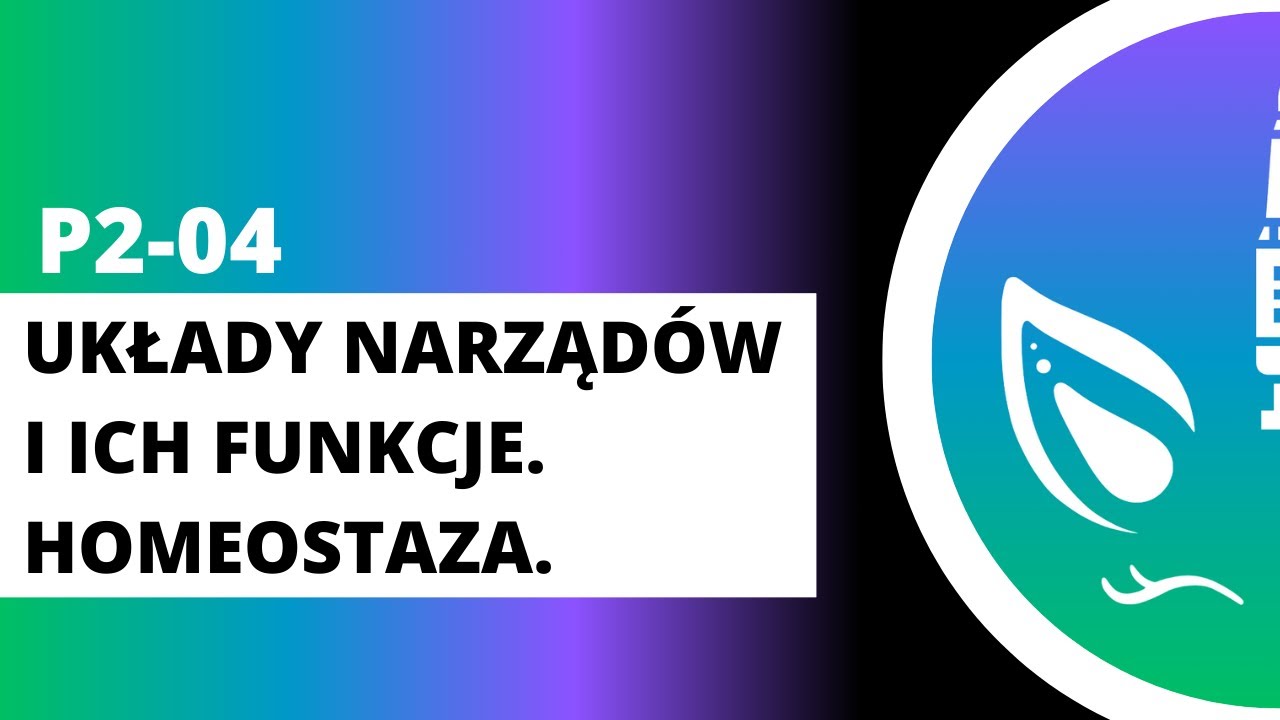 P2-04 Układy narządów i ich funkcje. Homeostaza.