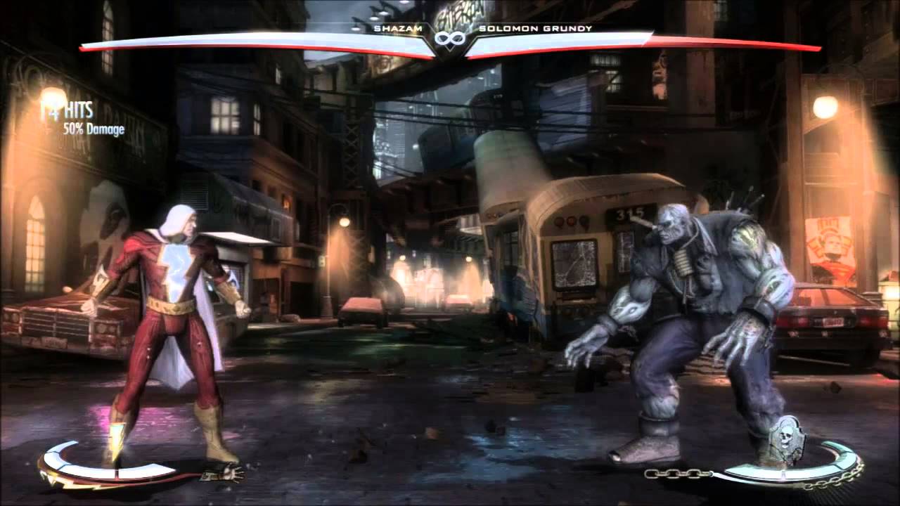 INJUSTICE GODS AMONG US-SHAZAM COMBOS+TUTORIALS+SPECIAL ENDING