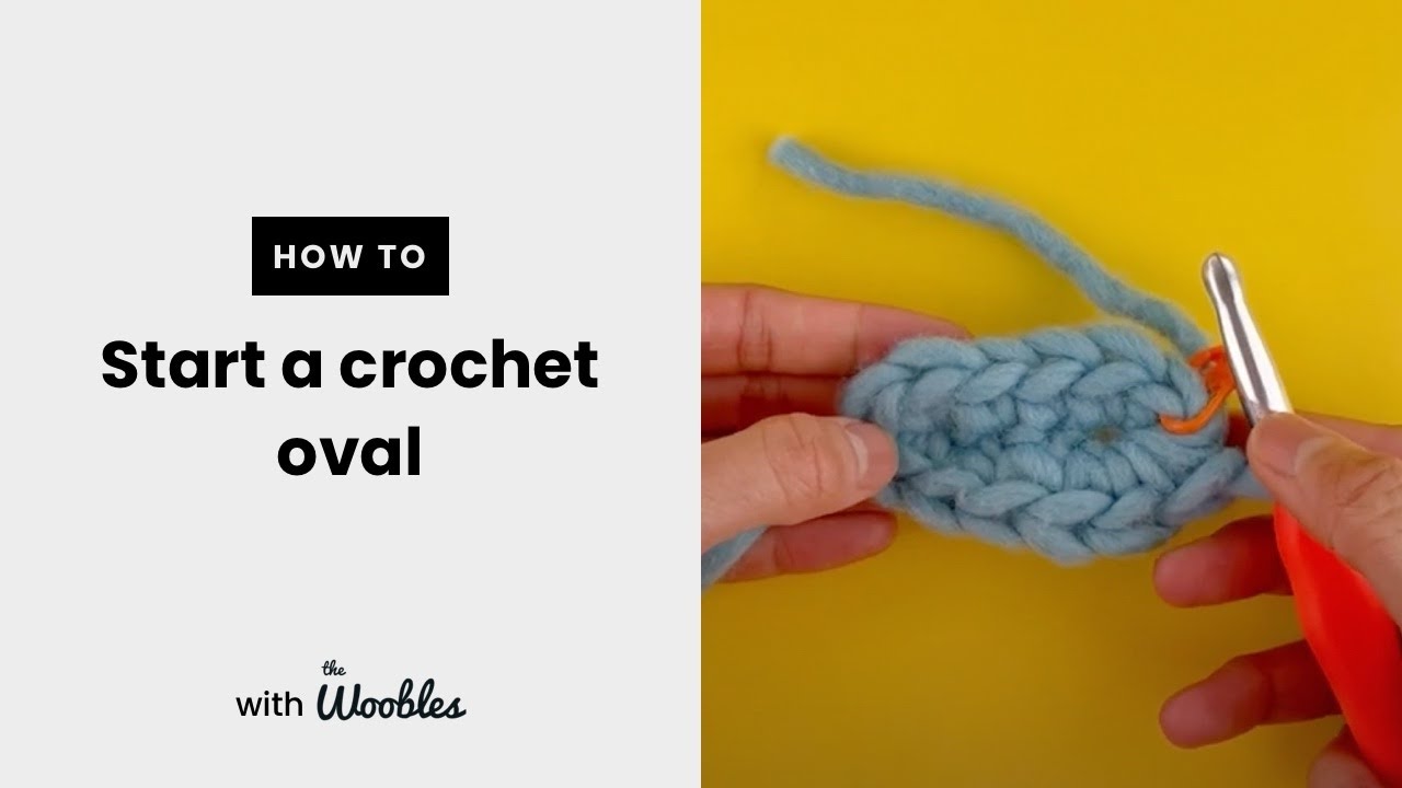 Start a crochet oval with 6 foundation chain stitches