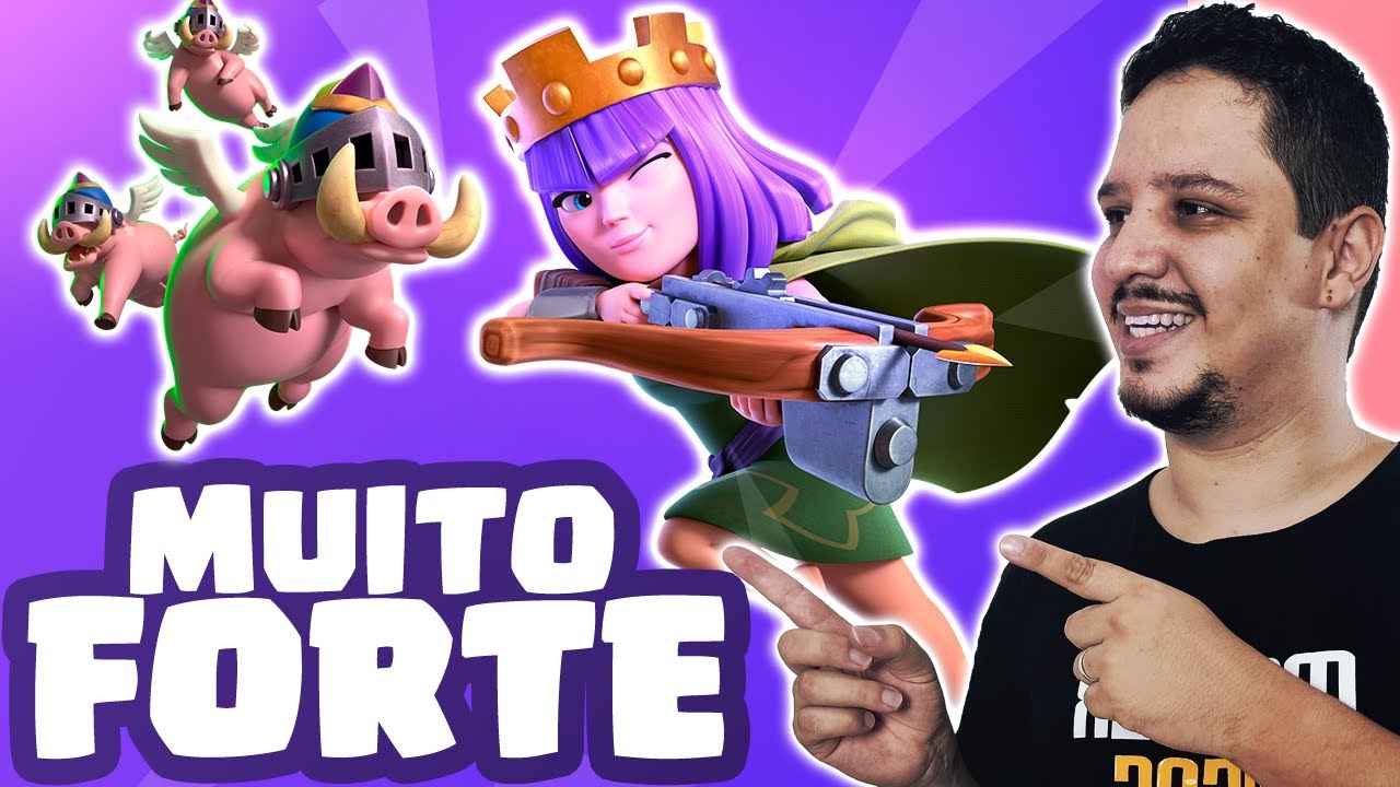 Top 100 Global! O Melhor Deck de Porcos Reais + Rainha Arqueira do Meta