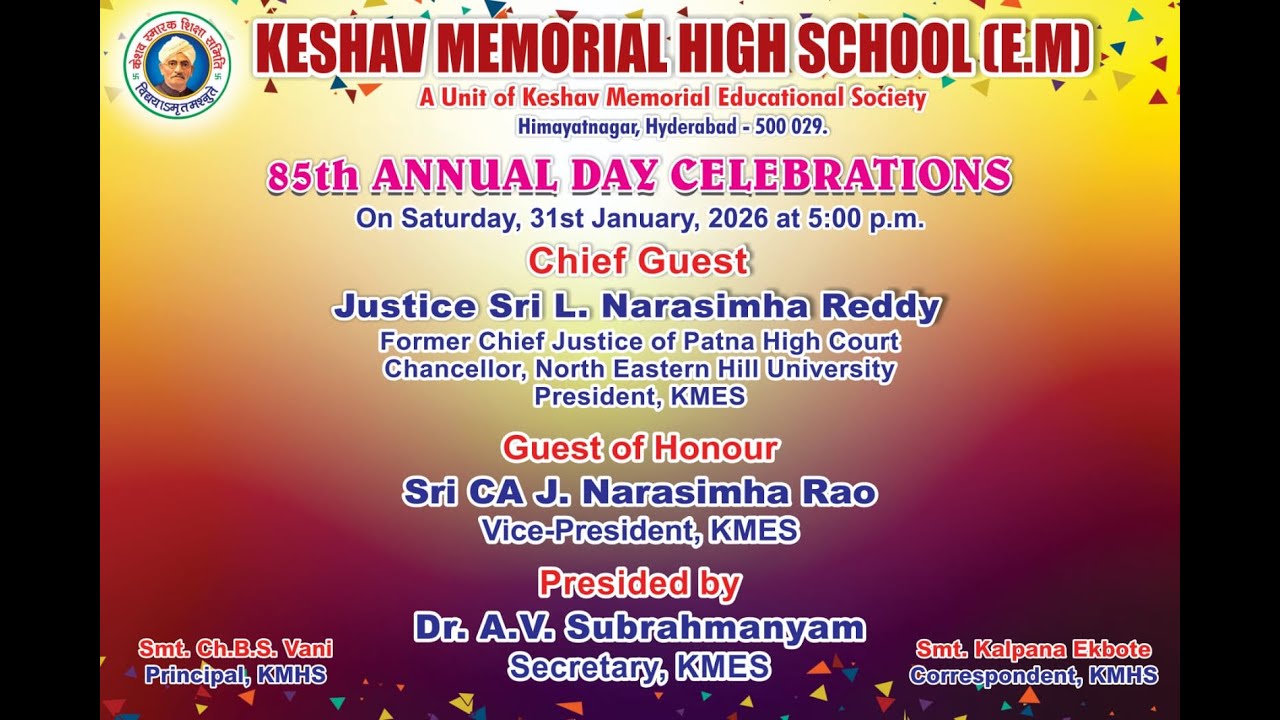 KESHAV MEMORIAL HIGH SCHOOL (E/M)-Live