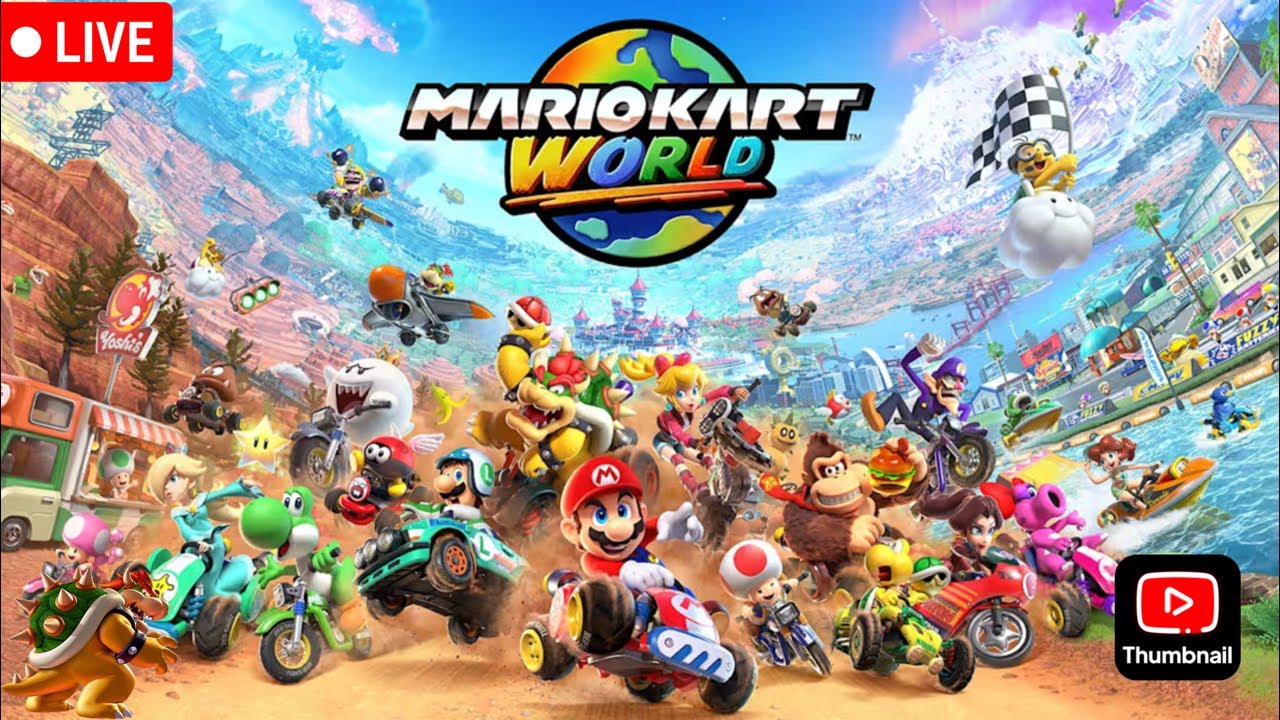 Mario Kart World Online Matches and With Viewers Part 1