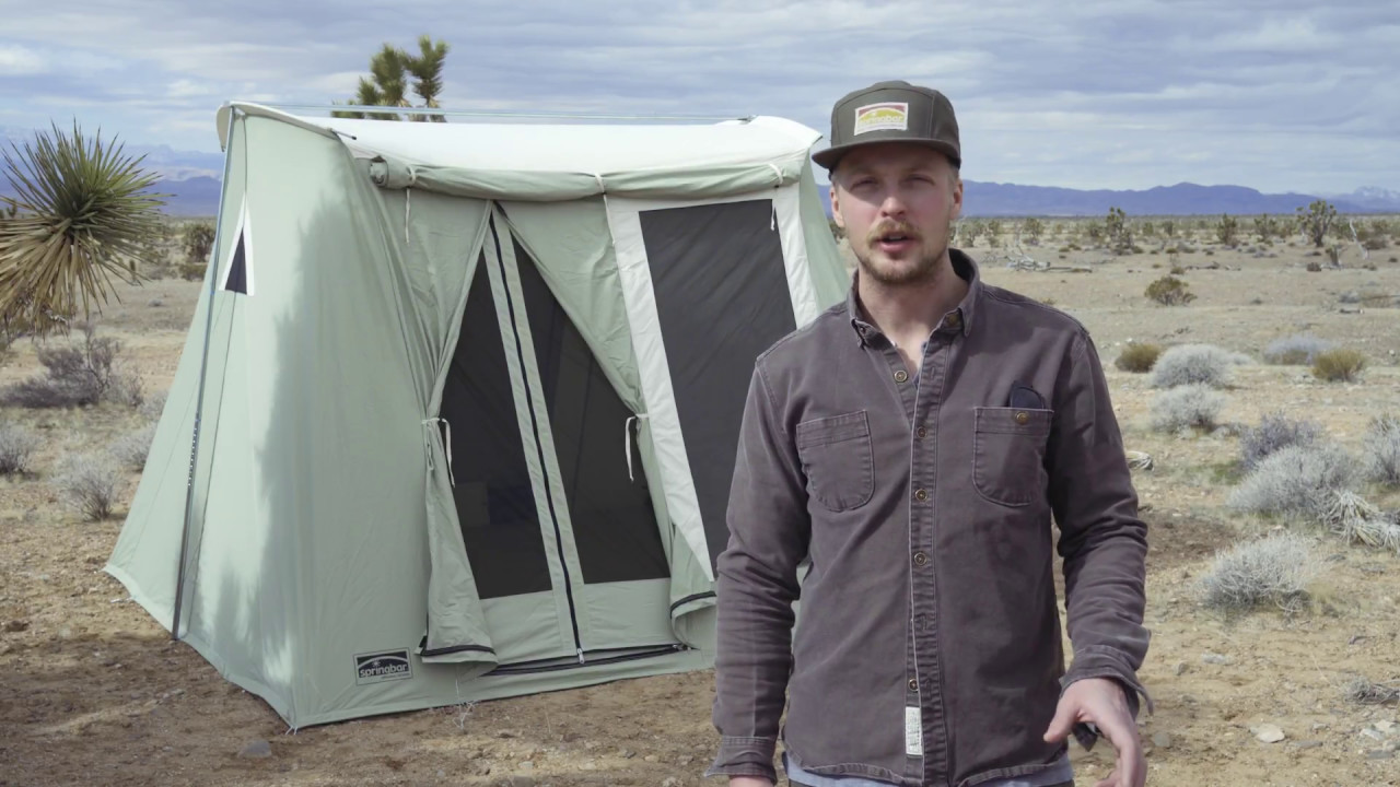 How to Set Up a Springbar Canvas Tent