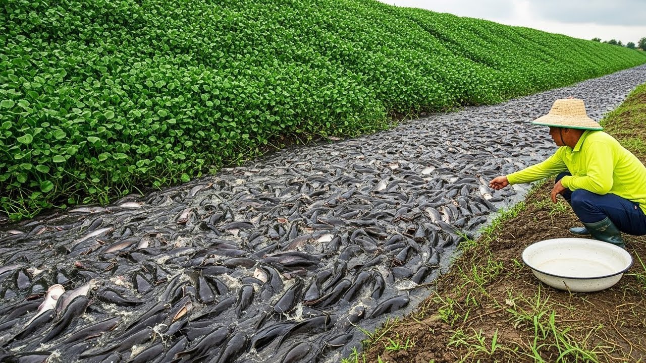 I catch a lot of fish in the canal after rainy!