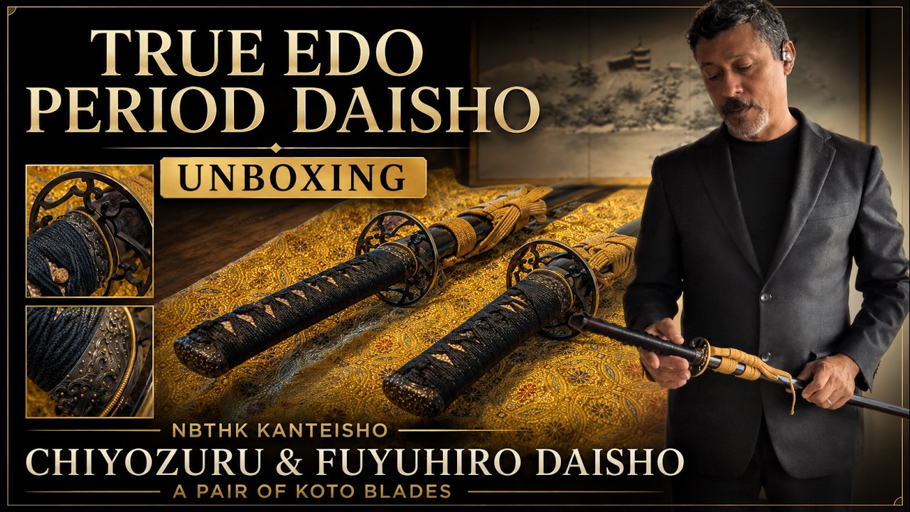 Authentic Edo Daisho Unboxing (NBTHK Hozon) | Goto Seijo & Omori School Fittings