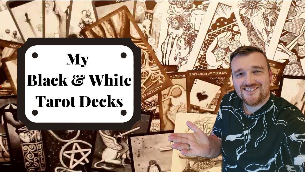 My Black & White Tarot Decks #MyBlackAndWhiteDecks #BlackAndWhiteDecks
