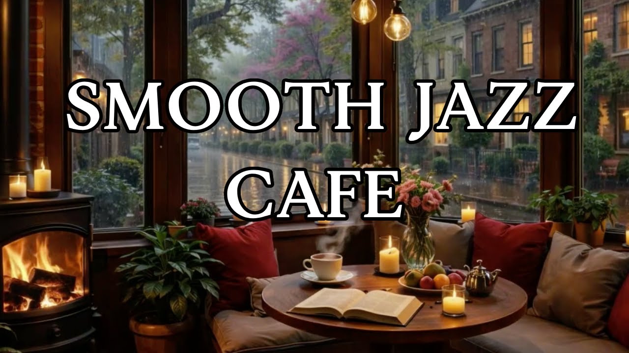 Late Night Smooth Jazz 🌙 Cozy Coffee Ambience for Relaxing