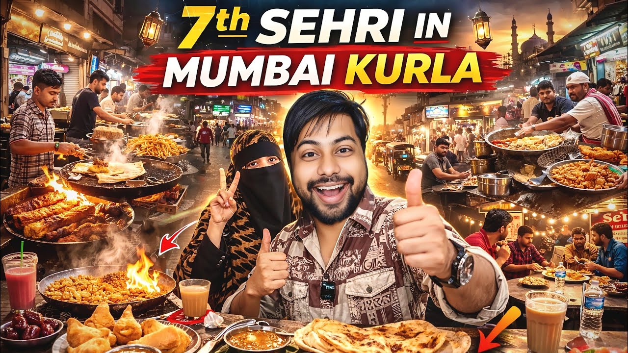 7th Sehri In Mumbai Kurla | 3 AM Sehri Ka Mahol 😍 | Kurla Kasai Wada Food