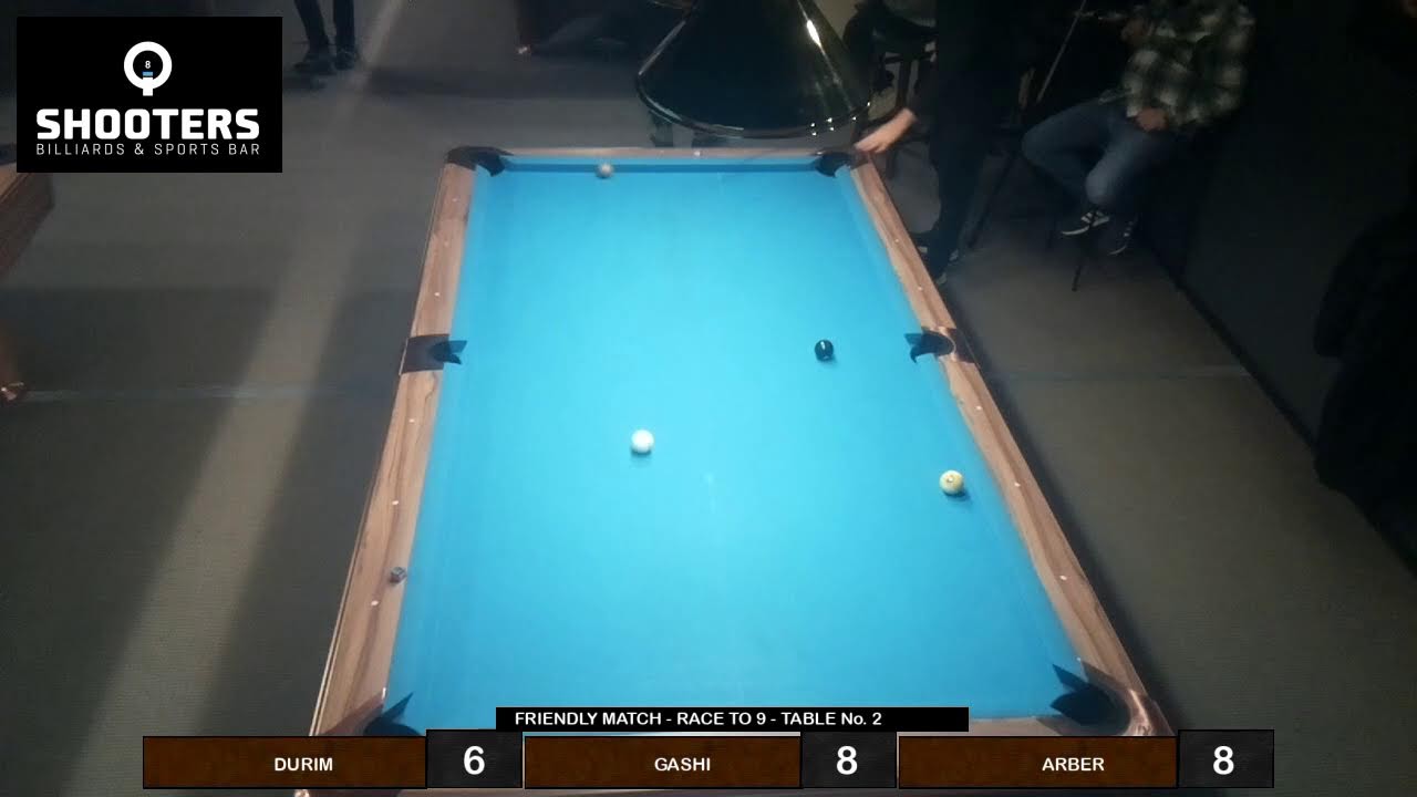 Shooters Billiards & Sports Bar - Table 2 Live