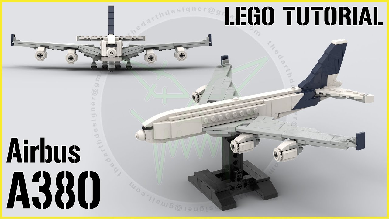 LEGO TUTORIAL | Build the AIRBUS A380 at 1:300 Scale!