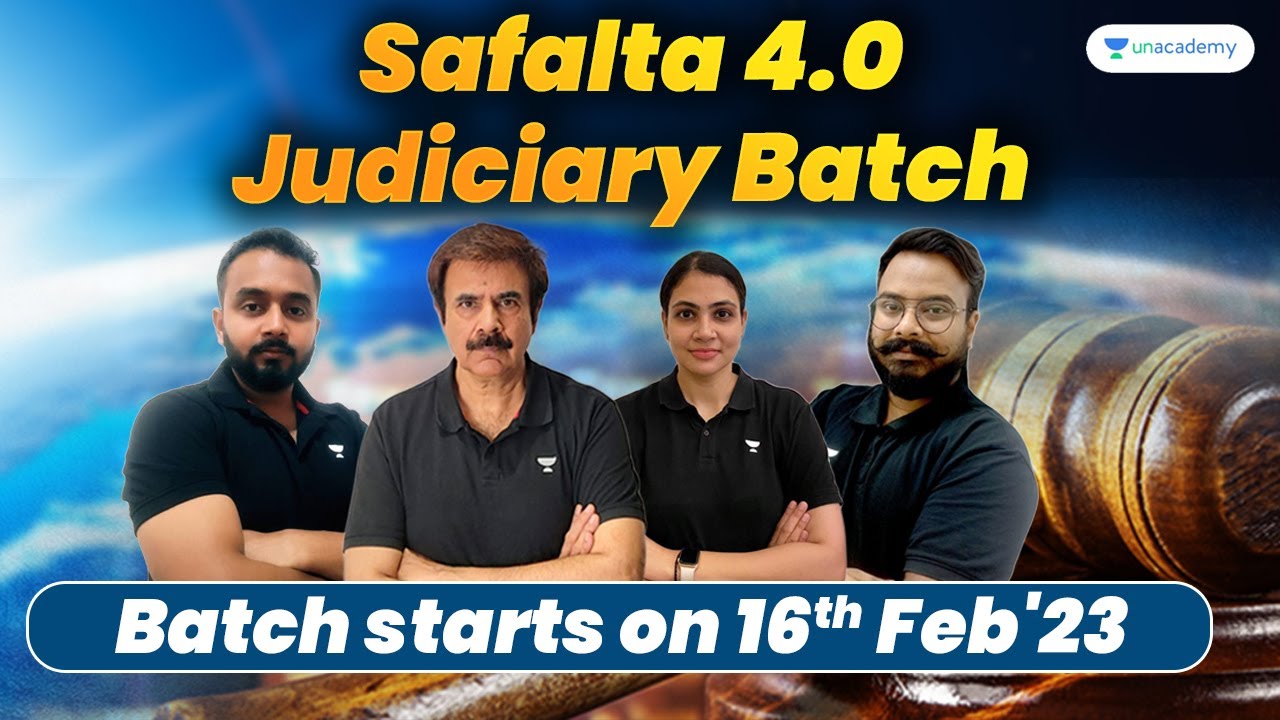 💥Judiciary 2023 Exams Preparation with Unacademy | Safalta 4.0 Comprehensve Batch | Sonu Sir💥