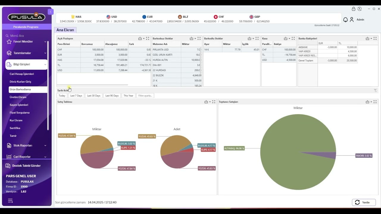 Pusulax Demo