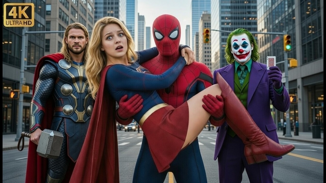 Superhero Family at the Mall: Joker Kidnaps the Son — Thor Saves the Day