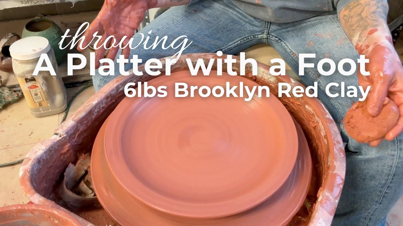 Throwing a 6lb platter with Foot