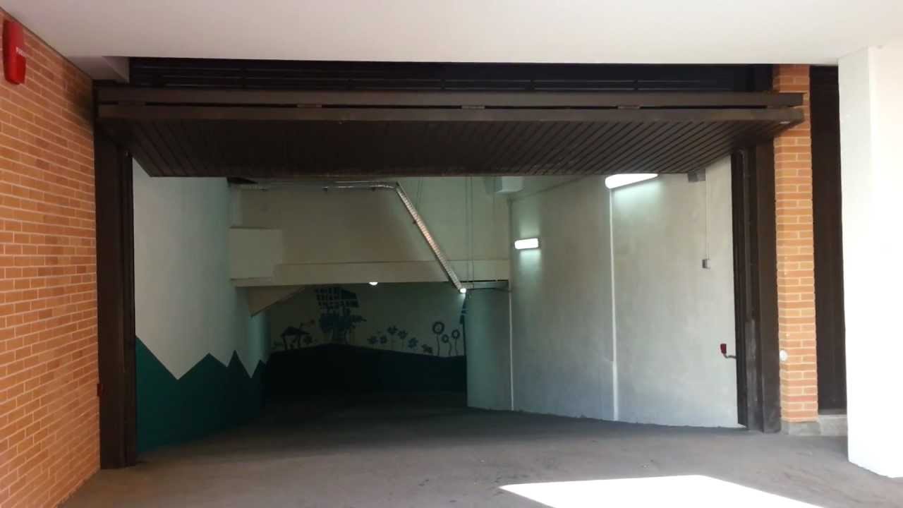 Puerta basculante de pesas