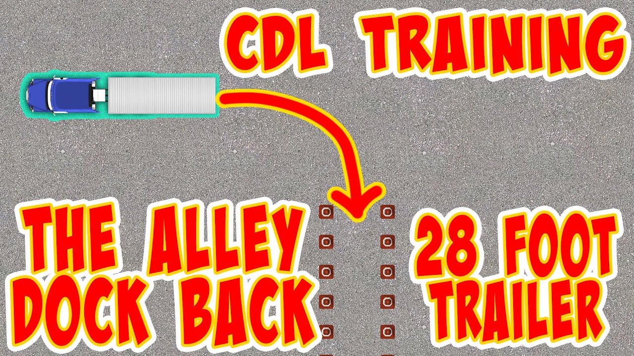 Alley Docks With 28 Foot Trailer For CDL Tests