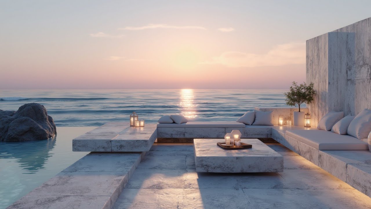 Расслабляющая лаунж-музыка для океанских вибраций и потока медитации