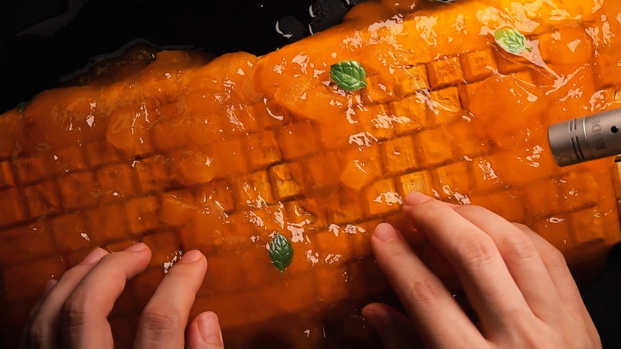 ASMR | Not AI. Just Real Slime Keyboard Sounds 🍊