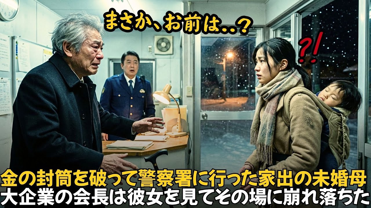 文無し未婚母が1500万入りの封筒を拾い交番へ。落とし主の財閥会長は、彼女を見るなりその場に崩れ落ちた。｜人生の教訓｜オーディオブック