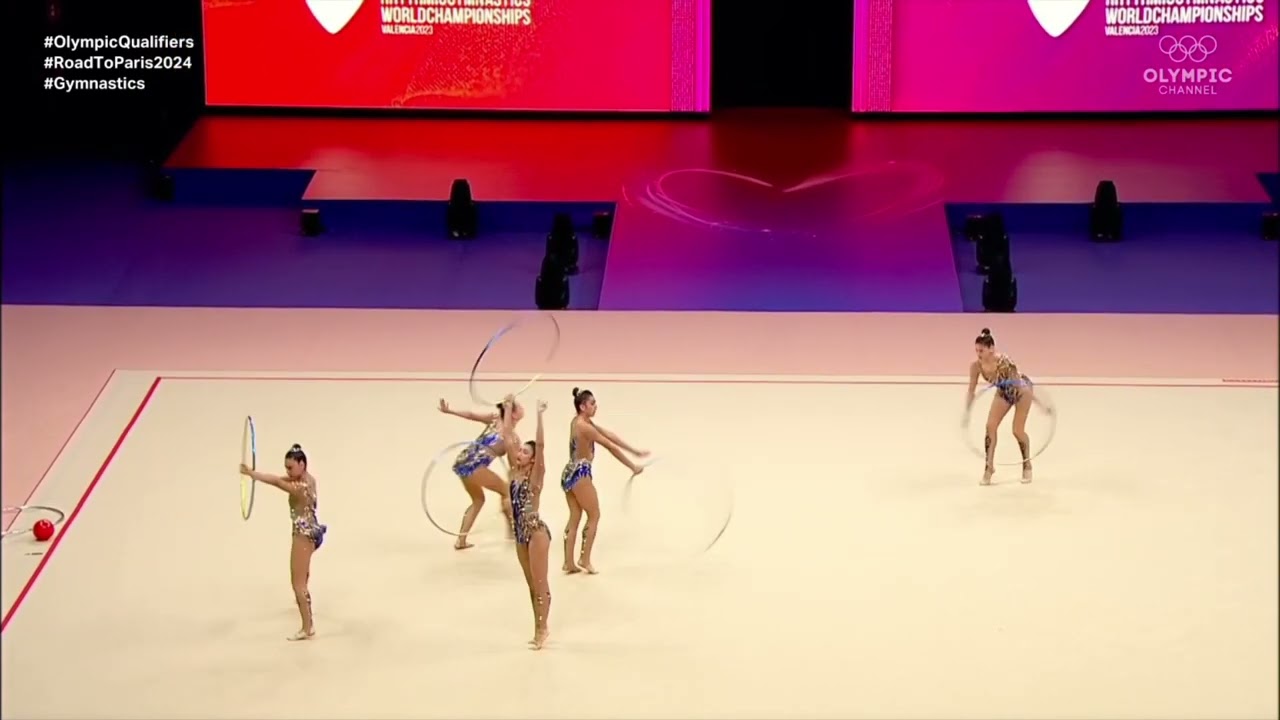 UZBEKISTAN national group team 5 HOOPS - 30,65 - WC Valencia