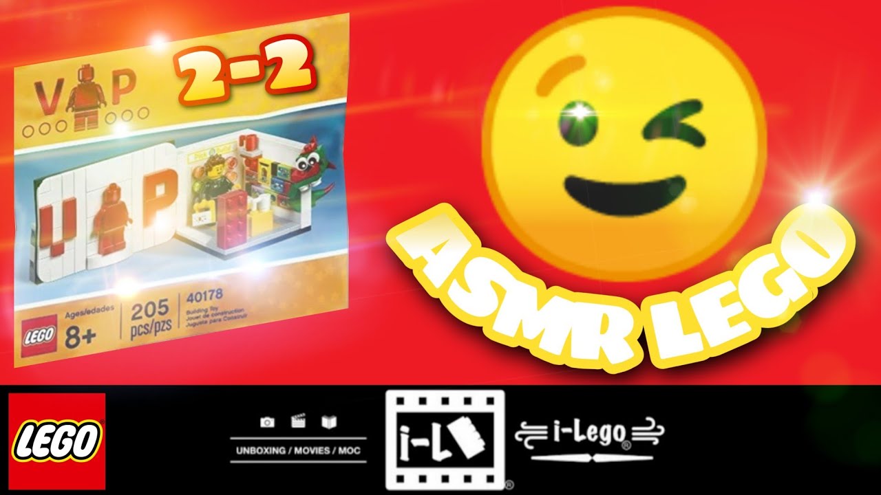 2-2 ASMR LEGO Building no talking Exclusiv SetVIP 40178 Unpacking #legoasmr #lego #iLego #asmrlego