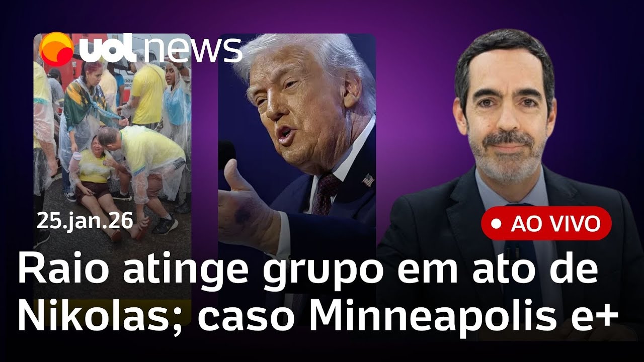 Caminhada de Nikolas tem pessoas feridas após queda de raio; morte em Minneapolis; resort Tayayá e+