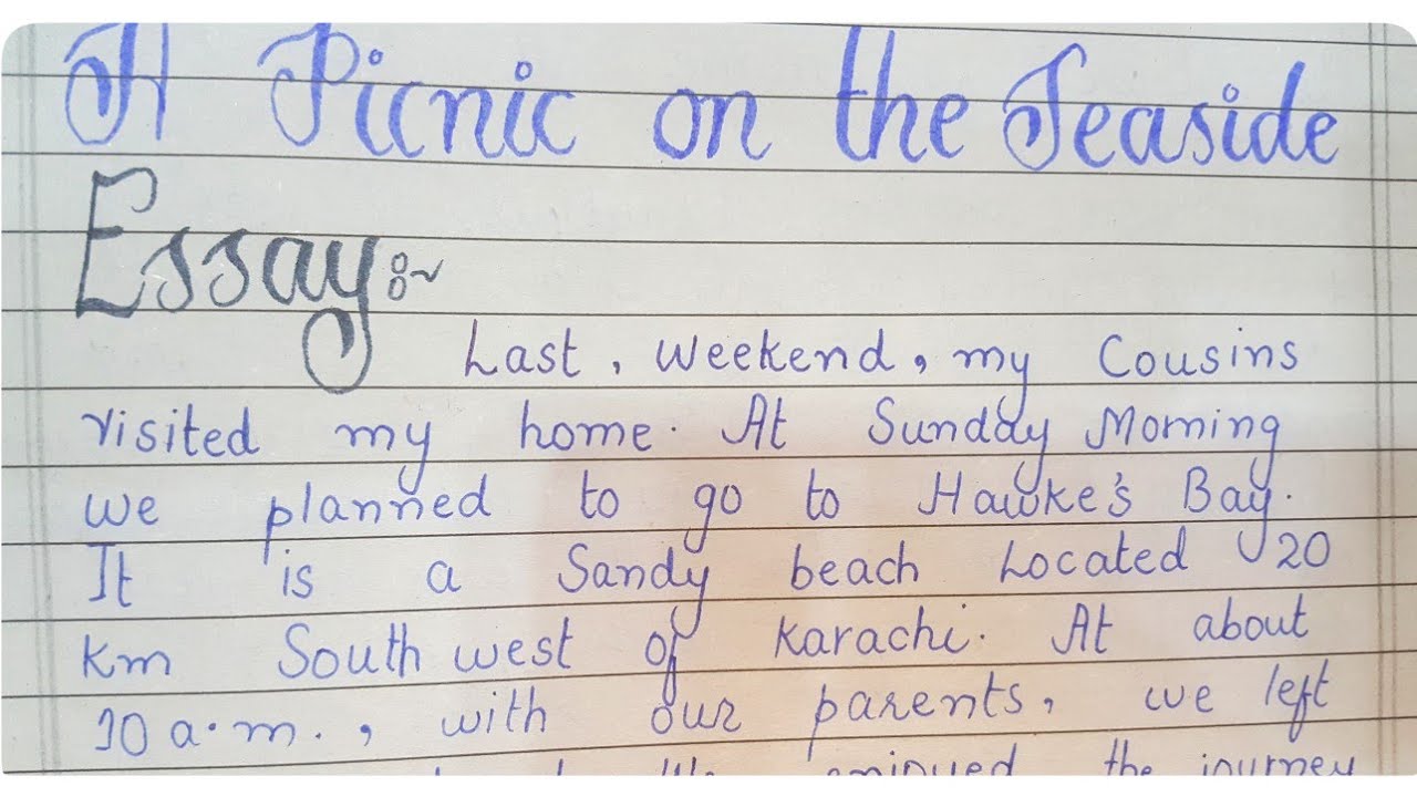 Write an essay A picnic on the seaside..easy essay in english
