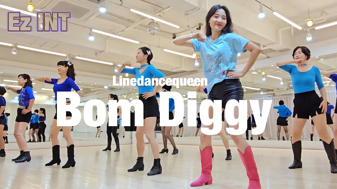 Bom Diggy Line Dance l Easy Intermediate l 밤 디기 라인댄스 l Linedancequeen