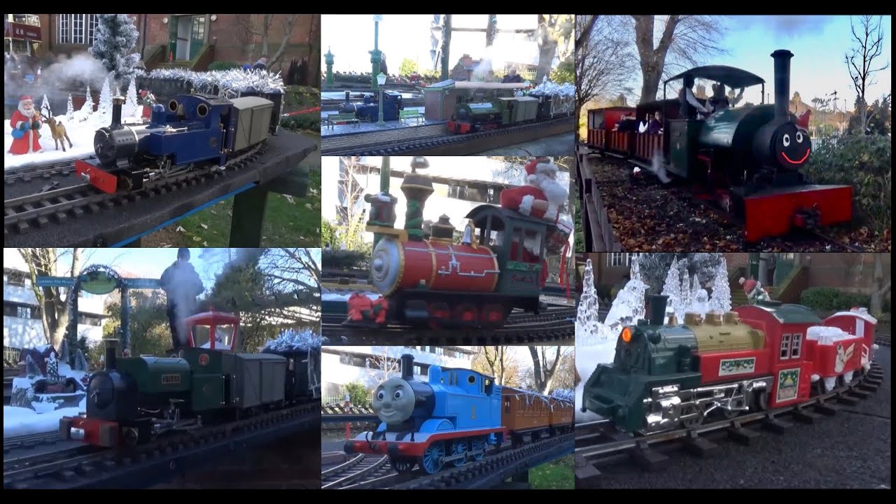Christmas Steam Day At Abbey Pumping Station Forget Me Not Garden Railway With Lights 2025