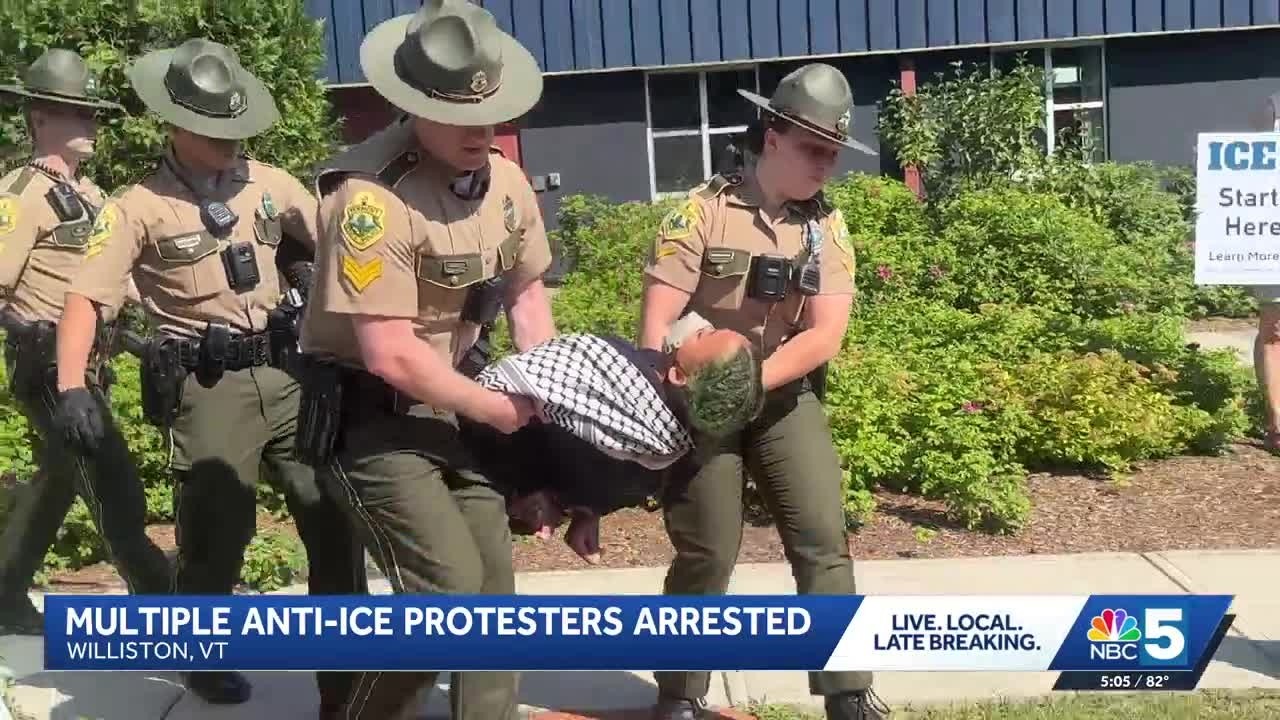 13 arrested during ICE protest at Williston office building