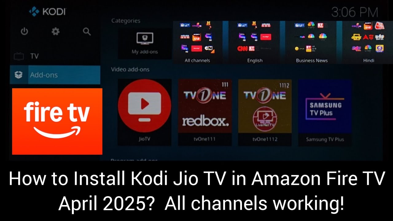 How to Install Kodi Jio TV in Amazon Fire TV APRIL 2025 #kodijiotv #jiotv #firetv