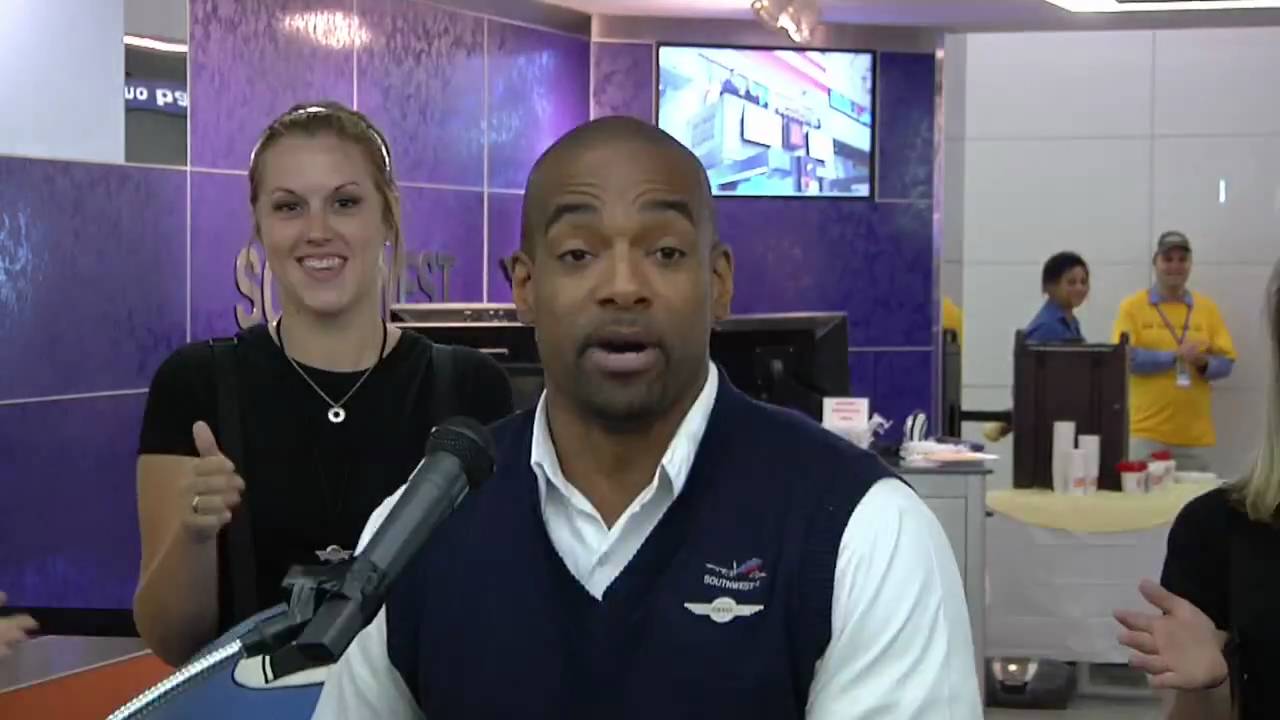 Southwest Airlines Rapping Flight Attendant in New York City