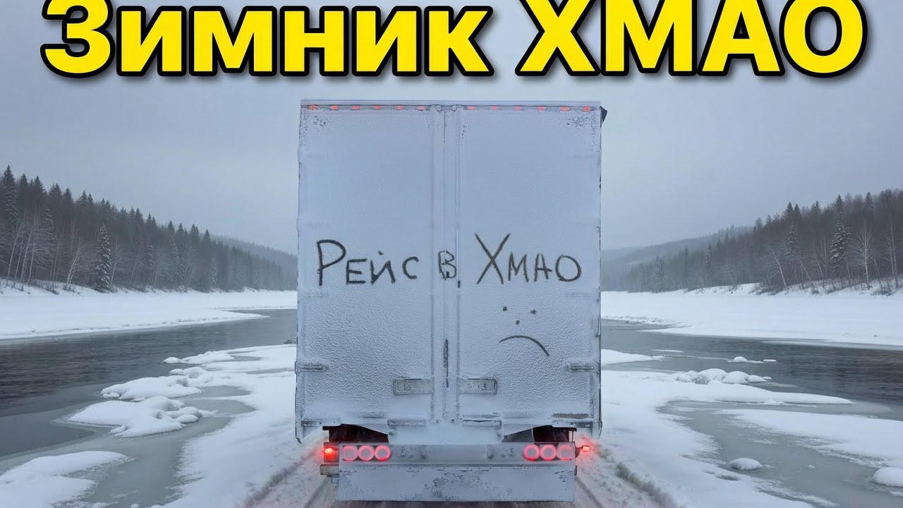 Россия где нет дорог 🤦рейс на север, по зимнику 400 км 🫣🤪