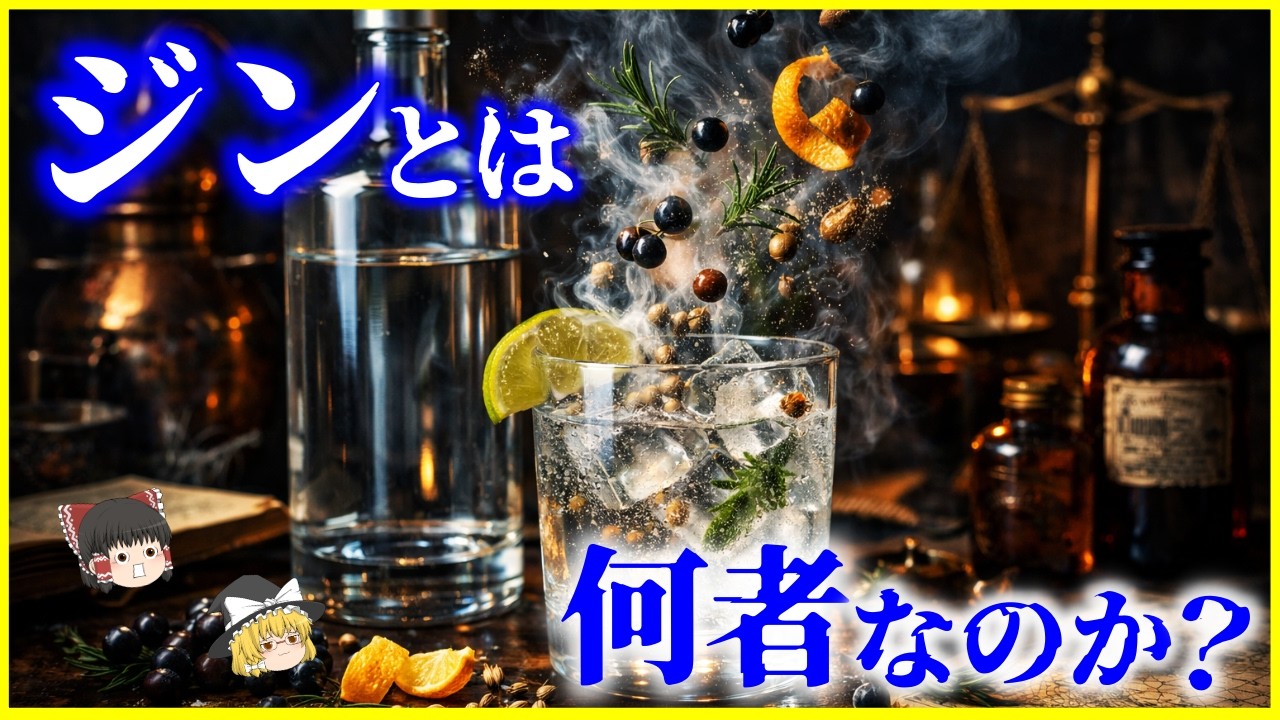 【ゆっくり解説】チューハイに使われる謎の酒!?「ジン」とは何者なのか？を解説/実はかなり異常な酒…ジンが“飲み物”になるまでの人類史