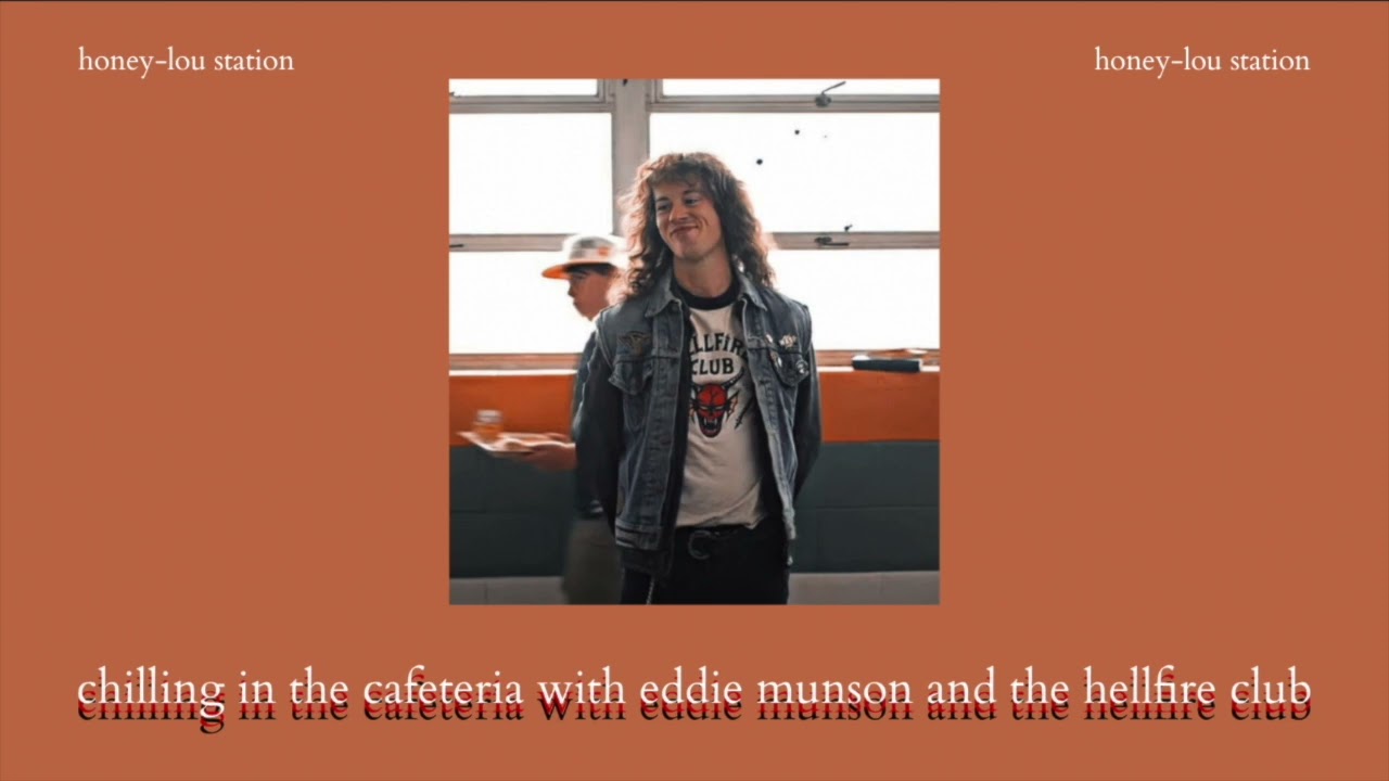 chilling in the cafeteria with eddie munson and the hellfire club | stranger things ambiencs