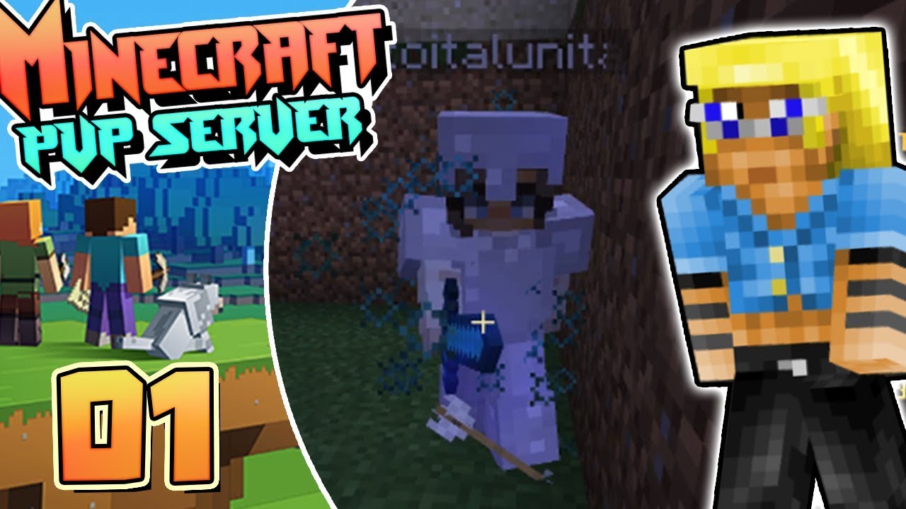 MUÑECOS CUADRADOS DANDOSE GOLPES! 👊 - Minecraft PvP Server #01