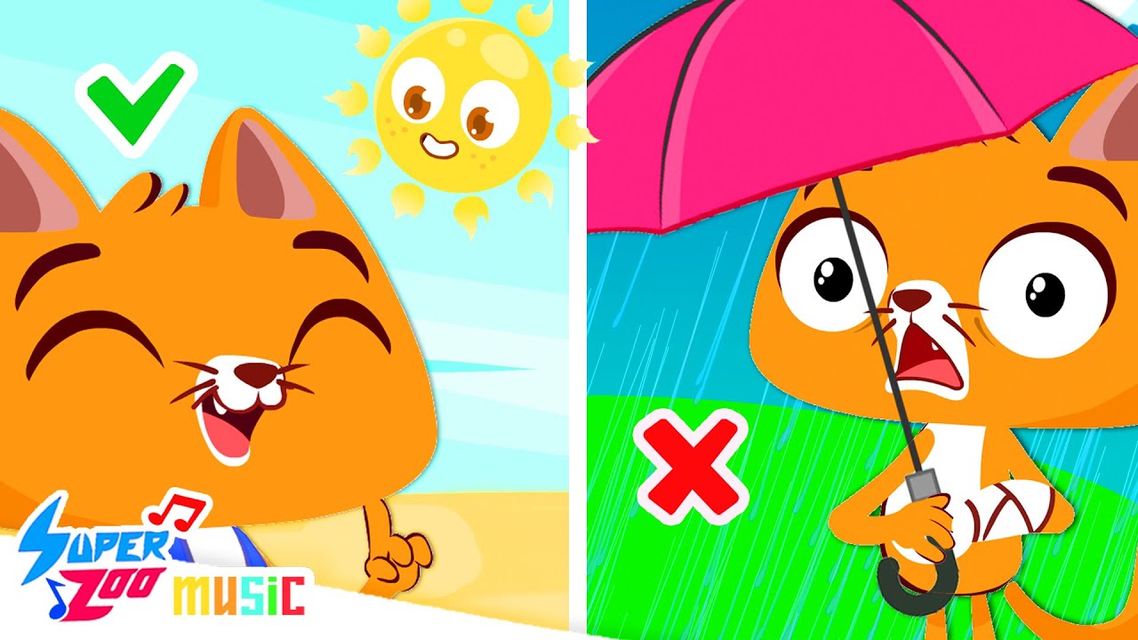 NEW SONG! ☔ Rain, rain go away | Superzoo