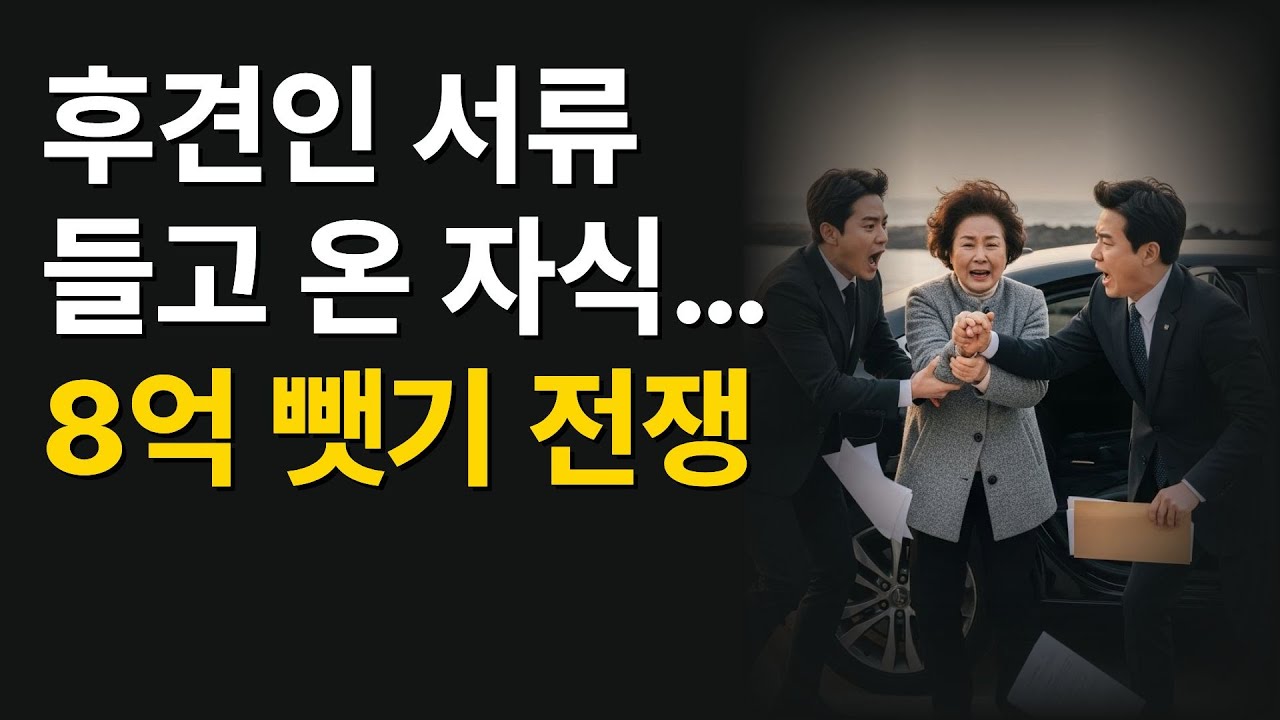 후견인 서류 들고 온 자식… 8억 뺏기 전쟁🔥