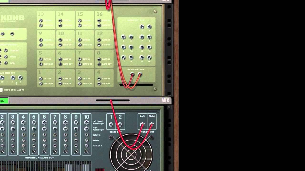 Reason tutorial - Controlling Kong with Redrum
